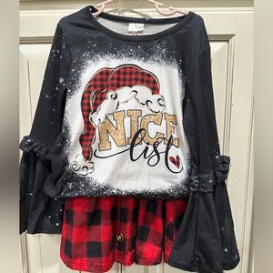 Sparkle in Pink Christmas outfit size 3XL or 8/9.